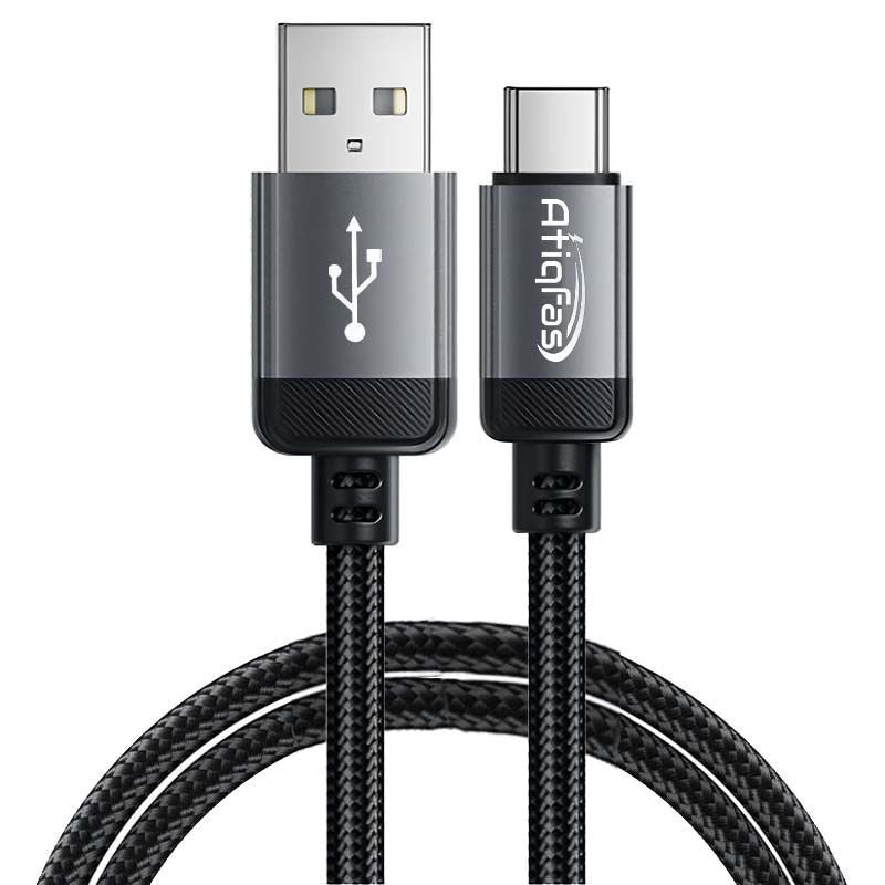 Atiqfas USB-A to USB-C Cable 1 Meter 100W Fast Charging Data Cable