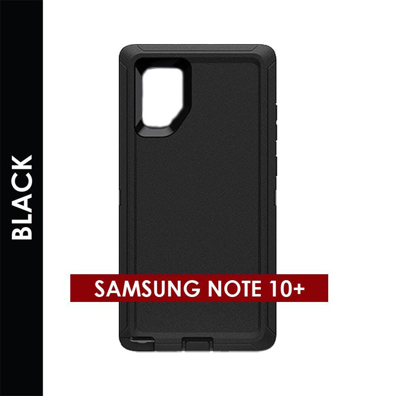 Defender Case for Samsung Note 10 Plus (Black) | Heavy-Duty Protective Cover