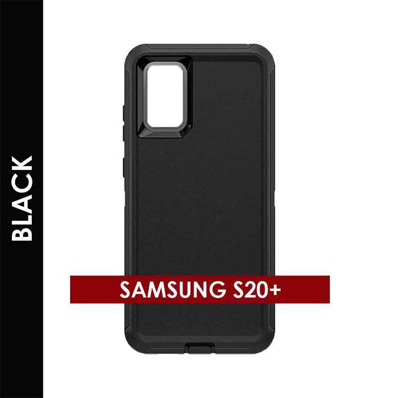 Defender Case for Samsung Galaxy S20 Plus (Black) – Rugged Heavy‑Duty Protective Cover