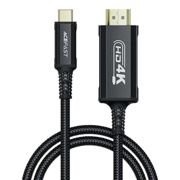 USB-C to HDTV 4K Cable (C1-10) High-Definition Video & Audio for Monitors, TVs & Projectors