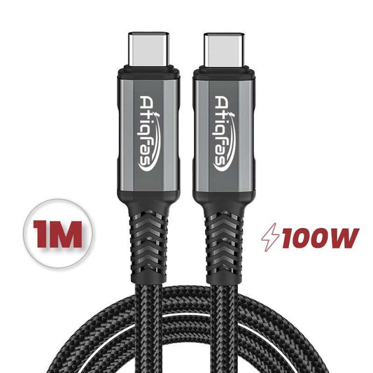 ATIQFAST AF-29 USB-C to USB-C Cable 100W (1 Meter) – Fast Charging & Data Sync