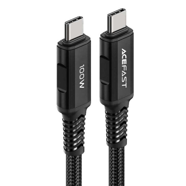 USB-C to USB-C Cable 100W 1 Meter (C4-03, Aluminum Alloy) Fast Charging & Data Transfer for Laptops, Smartphones & Tablets