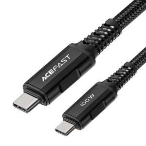 USB-C to USB-C Cable 100W 1 Meter (C4-03, Aluminum Alloy) Fast Charging & Data Transfer for Laptops, Smartphones & Tablets