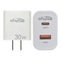 Atiqfas 30W Dual Port USB-C & USB-A Fast Wall Charger Adapter