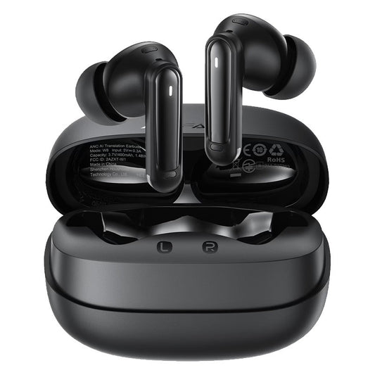 ACEFAST Earbuds AI Translation W8 Black – Wireless Bluetooth Earbuds
