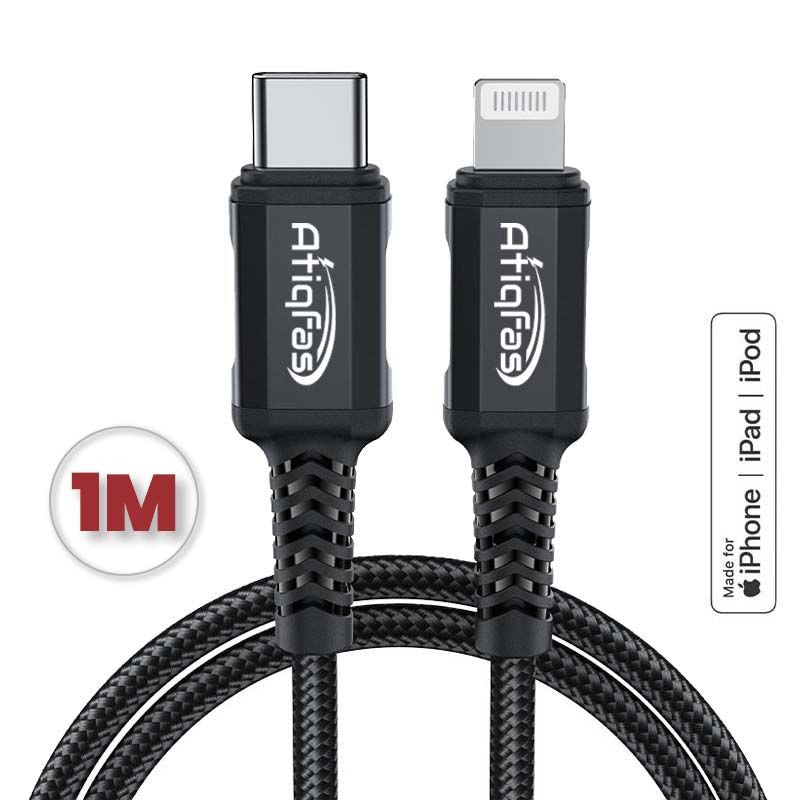 USB-C to Lightning Cable 1 Meter (AF-06, MFi Certified) Fast Charging