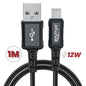 Atiqfas USB-A to Lightning Charging Data Cable 1 Meter 12W