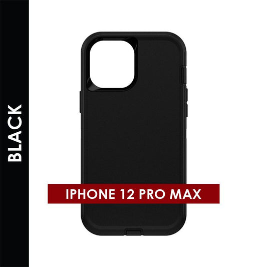 Defender Case for iPhone 12 Pro Max (Black) | Heavy-Duty Protective Phone Case