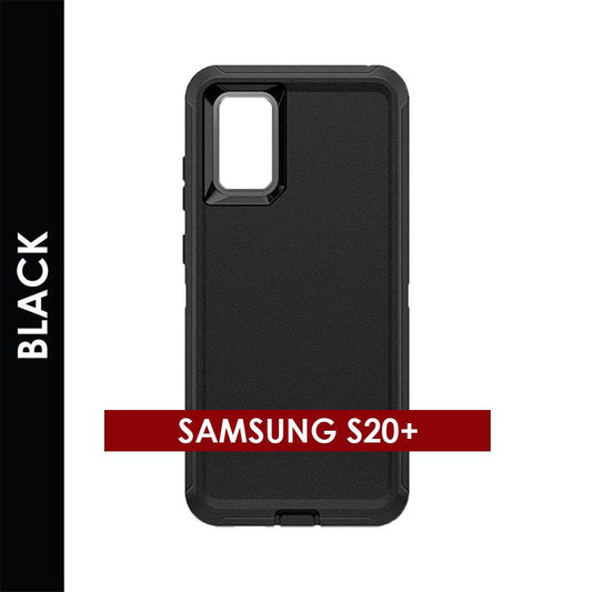 Defender Case for Samsung Galaxy S20 Plus (Black) – Rugged Heavy‑Duty Protective Cover