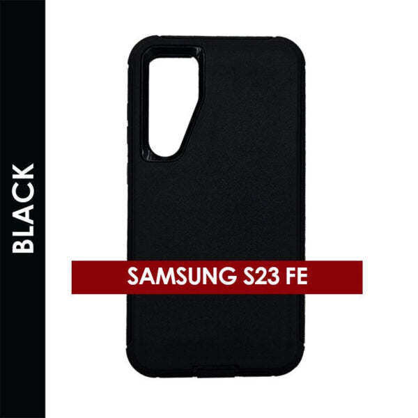 Defender Case for Samsung Galaxy S23 FE 5G (Black) – Rugged Heavy‑Duty Protective Cover