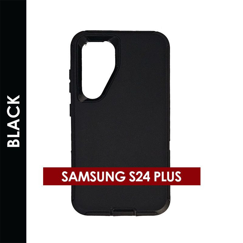 Defender Case for Samsung Galaxy S24 Plus (Black) – Rugged Heavy‑Duty Protective Cover