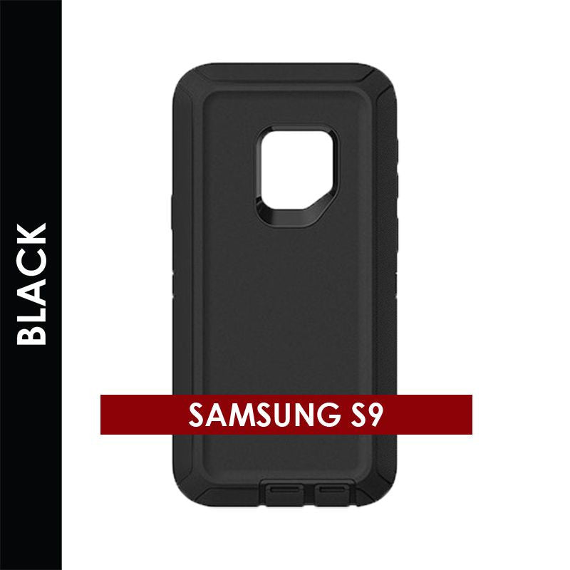 Defender Case for Samsung Galaxy S9 (Black) – Rugged Heavy‑Duty Protective Cover