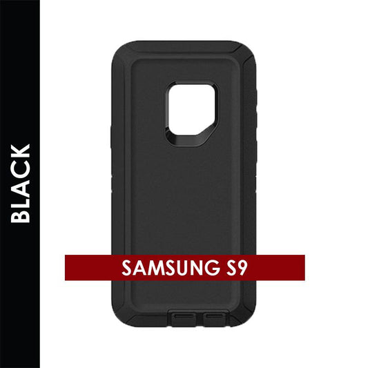 Defender Case for Samsung Galaxy S9 (Black) – Rugged Heavy‑Duty Protective Cover