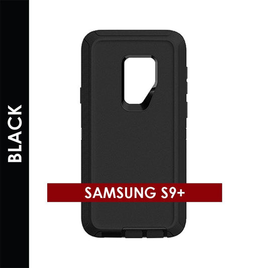Defender Case for Samsung Galaxy S9 Plus (Black) – Rugged Heavy‑Duty Protective Cover