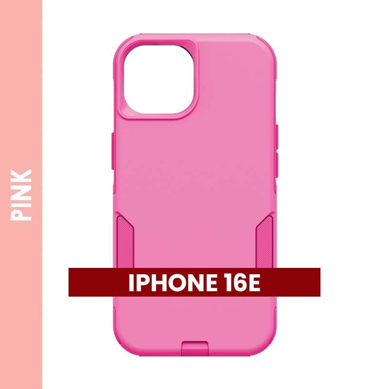 Defender Case for iPhone 16E (Pink) – Rugged Heavy‑Duty Protective Cover