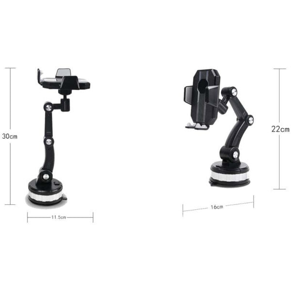 Dashboard Suction Cup Phone Holder for Car – Universal Mount for GPS & Smartphones