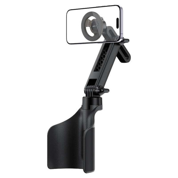 D62 Double Cup Holder Magnetic Car Phone Mount – Secure Fit for Smartphones